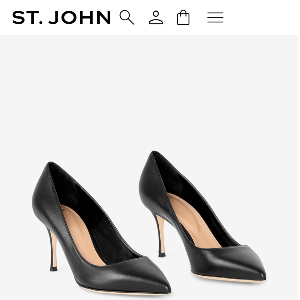Sergio Rossi Black Leather Pump size 39